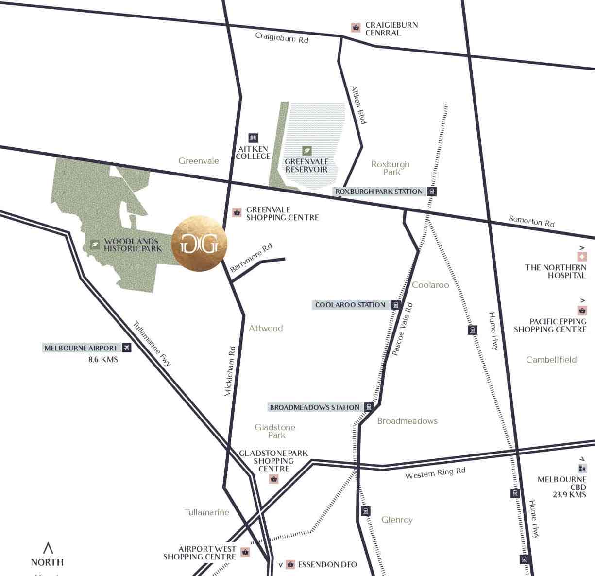 Grandeur Estate - Greenvale Location map
